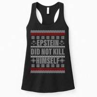 Epstein Did Not Kill Himself Ugly Christmas Sweater Womens Tank Top