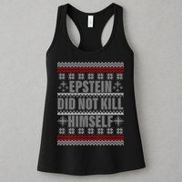 Epstein Did Not Kill Himself Ugly Christmas Sweater Womens Tank Top