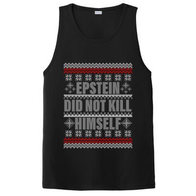 Epstein Did Not Kill Himself Ugly Christmas Sweater PosiCharge Competitor Tank
