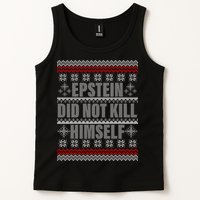 Epstein Did Not Kill Himself Ugly Christmas Sweater Tank Top
