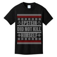 Epstein Did Not Kill Himself Ugly Christmas Sweater Kids T-Shirt