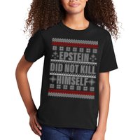 Epstein Did Not Kill Himself Ugly Christmas Sweater Kids T-Shirt