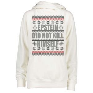 Epstein Did Not Kill Himself Ugly Christmas Sweater Womens Funnel Neck Pullover Hood