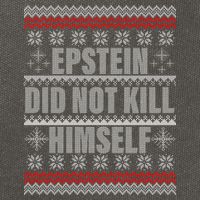 Epstein Did Not Kill Himself Ugly Christmas Sweater Cotton Canvas Backpack
