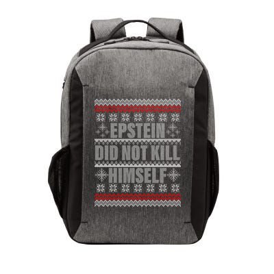 Epstein Did Not Kill Himself Ugly Christmas Sweater Vector Backpack