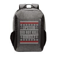 Epstein Did Not Kill Himself Ugly Christmas Sweater Vector Backpack