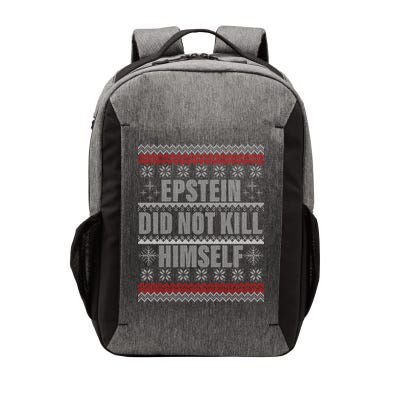 Epstein Did Not Kill Himself Ugly Christmas Sweater Vector Backpack