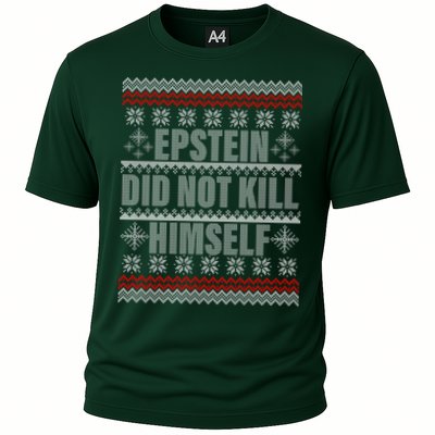 Epstein Did Not Kill Himself Ugly Christmas Sweater Performance Shirt