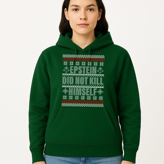 Epstein Did Not Kill Himself Ugly Christmas Sweater Hoodie