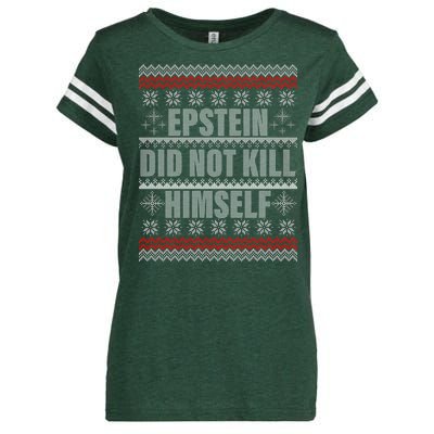 Epstein Did Not Kill Himself Ugly Christmas Sweater Enza Ladies Jersey Football T-Shirt