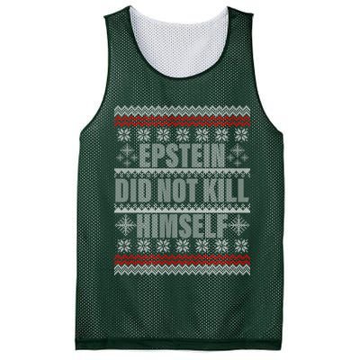 Epstein Did Not Kill Himself Ugly Christmas Sweater Mesh Reversible Basketball Jersey Tank