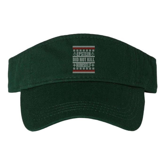 Epstein Did Not Kill Himself Ugly Christmas Sweater Visor