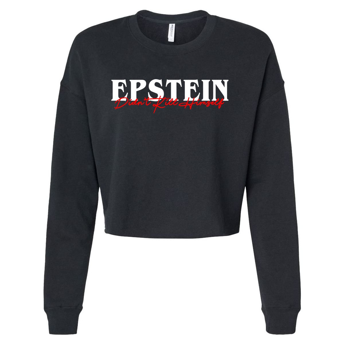 Epstein Didn't Kill Himself Cropped Pullover Crew