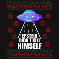 Epstein Didn't Kill Himself UFO Ugly Christmas Ladies PosiCharge Tri-Blend Wicking Tank