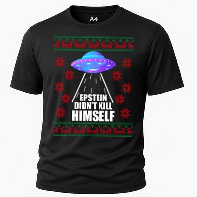 Epstein Didn't Kill Himself UFO Ugly Christmas Performance Shirt