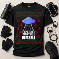 Epstein Didn't Kill Himself UFO Ugly Christmas Performance Shirt