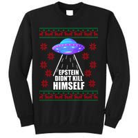 Epstein Didn't Kill Himself UFO Ugly Christmas Sweatshirt