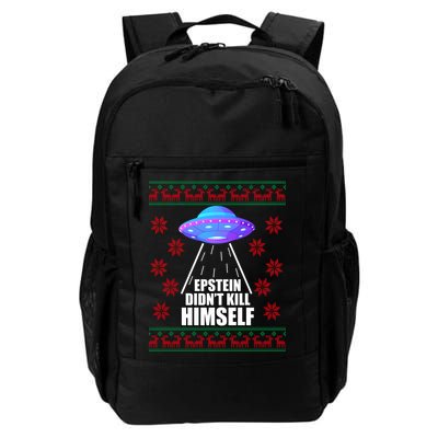 Epstein Didn't Kill Himself UFO Ugly Christmas Backpack