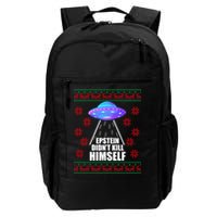 Epstein Didn't Kill Himself UFO Ugly Christmas Backpack
