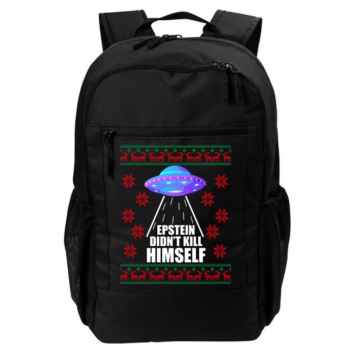 Epstein Didn't Kill Himself UFO Ugly Christmas Backpack