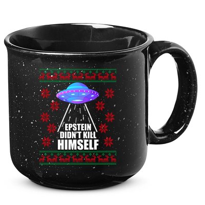Epstein Didn't Kill Himself UFO Ugly Christmas 15oz Campfire Ceramic Mug