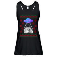 Epstein Didn't Kill Himself UFO Ugly Christmas Ladies Essential Flowy Tank