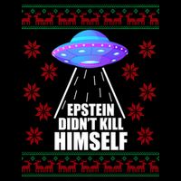 Epstein Didn't Kill Himself UFO Ugly Christmas 16 in Basic Backpack