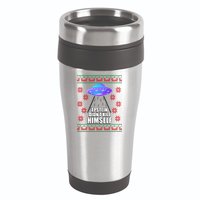 Epstein Didn't Kill Himself UFO Ugly Christmas 16oz Travel Tumbler