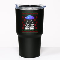 Epstein Didn't Kill Himself UFO Ugly Christmas Tumbler