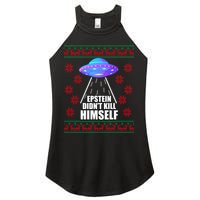 Epstein Didn't Kill Himself UFO Ugly Christmas Women's Perfect Tri Rocker Tank