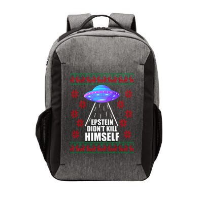 Epstein Didn't Kill Himself UFO Ugly Christmas Vector Backpack