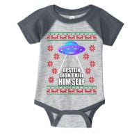 Epstein Didn't Kill Himself UFO Ugly Christmas Infant Baby Jersey Bodysuit