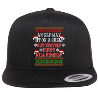 Epstein Didn't Kill Himself Ugly Christmas Flat Bill Trucker Hat