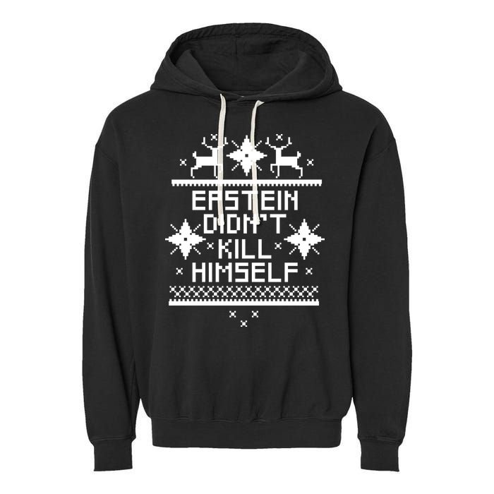 Epstein Didn't Kill Himself Ugly Christmas Sweater Garment-Dyed Fleece Hoodie