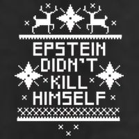 Epstein Didn't Kill Himself Ugly Christmas Sweater Garment-Dyed Fleece Hoodie