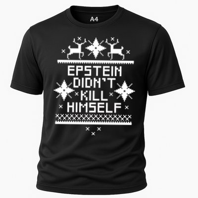Epstein Didn't Kill Himself Ugly Christmas Sweater Performance Shirt