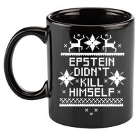 Epstein Didn't Kill Himself Ugly Christmas Sweater 11oz C Handle Ceramic Mug