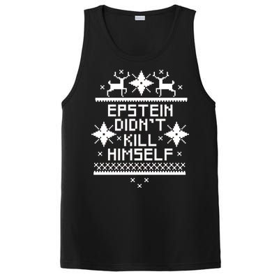 Epstein Didn't Kill Himself Ugly Christmas Sweater PosiCharge Competitor Tank