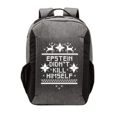 Epstein Didn't Kill Himself Ugly Christmas Sweater Vector Backpack