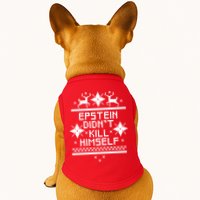 Epstein Didn't Kill Himself Ugly Christmas Sweater Doggie Tank