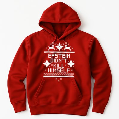 Epstein Didn't Kill Himself Ugly Christmas Sweater Hoodie