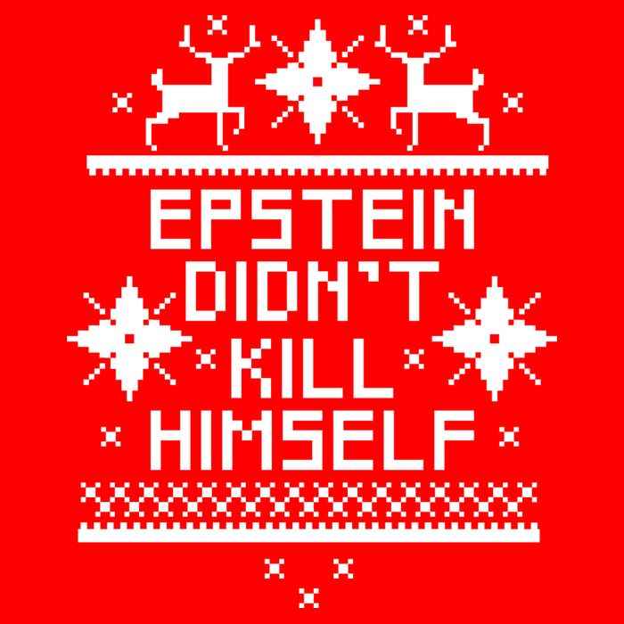 Epstein Didn't Kill Himself Ugly Christmas Sweater 16 in Basic Backpack