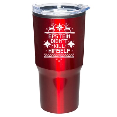 Epstein Didn't Kill Himself Ugly Christmas Sweater Tumbler