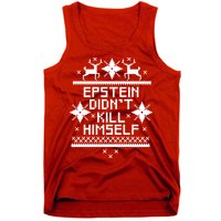 Epstein Didn't Kill Himself Ugly Christmas Sweater Tank Top