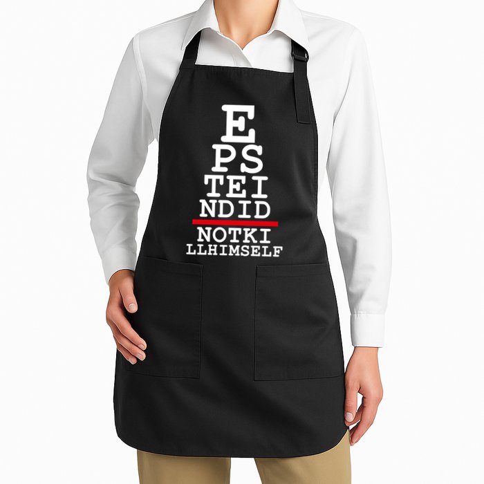 Epstein Eye Test Meme Epstein Didn't Kill Himself Apron