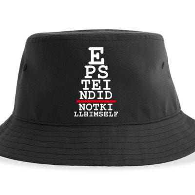 Epstein Eye Test Meme Epstein Didn't Kill Himself Sustainable Bucket Hat