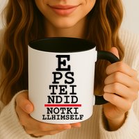 Epstein Eye Test Meme Epstein Didn't Kill Himself Mug