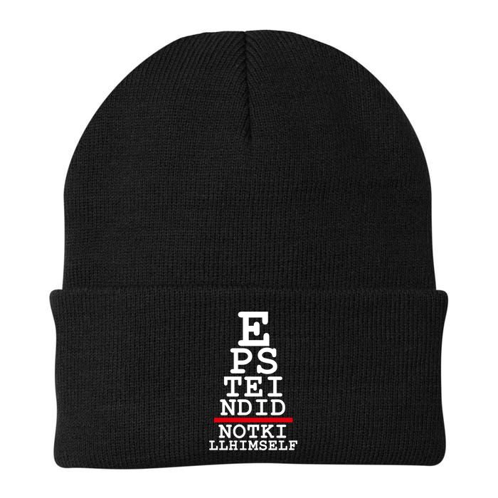 Epstein Eye Test Meme Epstein Didn't Kill Himself Beanie