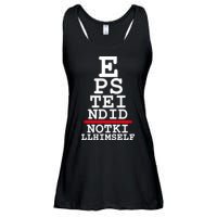 Epstein Eye Test Meme Epstein Didn't Kill Himself Ladies Essential Flowy Tank