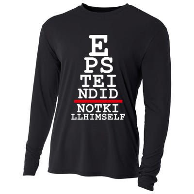 Epstein Eye Test Meme Epstein Didn't Kill Himself Cooling Performance Long Sleeve Crew